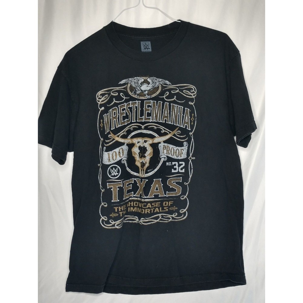 WWE Wrestlemania 32 TShirt The Rock Hulk Hogan Size Large